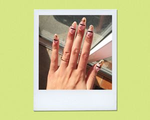 Acrylic Nails with Nail Art