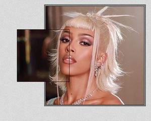 doja cat spiky hair trend at 2022 grammys