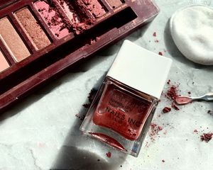 diy nail polish flatlay