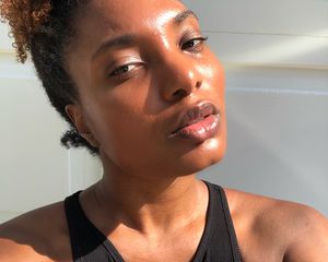 Bianca Lambert after having plopped her curls.