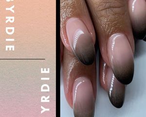 black ombre nails