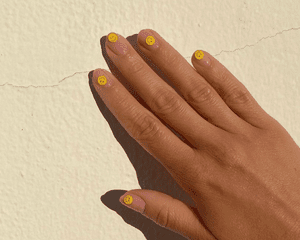 smiley face manicure