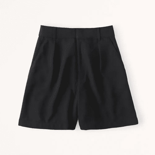 Abercrombie & Fitch Dressy Tailored Shorts in black